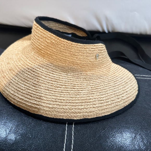 Helen Kaminski packable Mita Raffia Visor - Picture 3 of 6